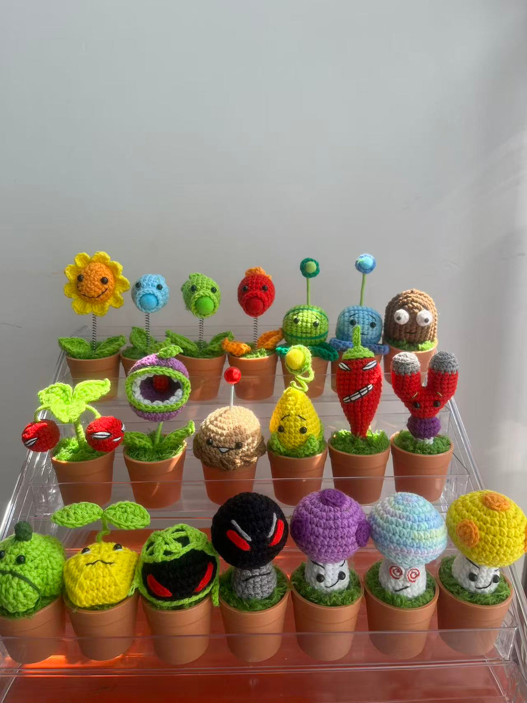 Crochet Fantasy Plant Pot Characters