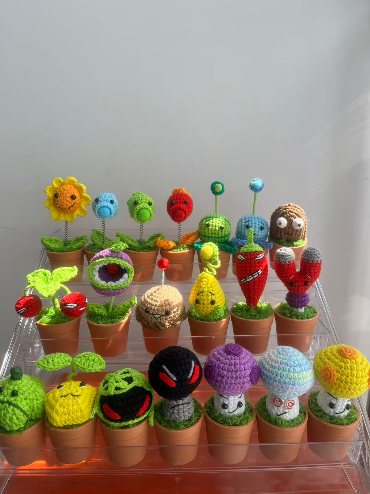 Crochet Fantasy Plant Pot Characters