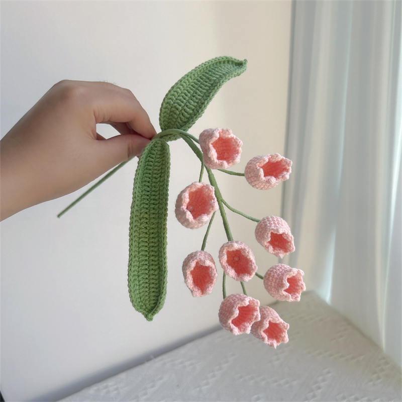 Nine-Head Lily of the Valley Crochet Flower Stem