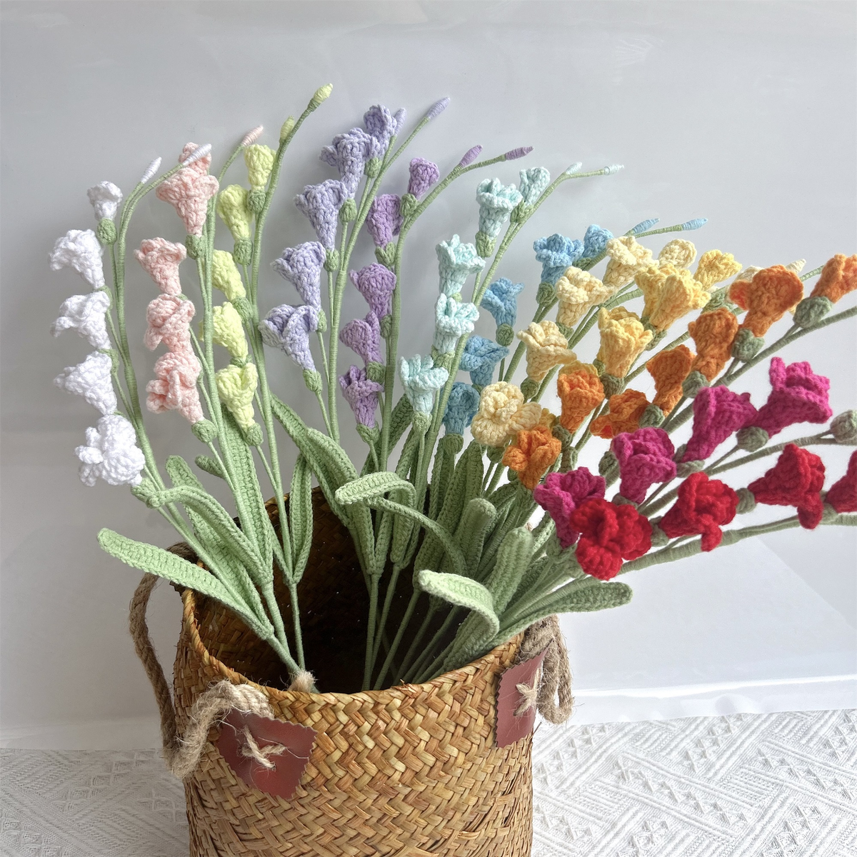 Delicate Freesia Crochet Flower Stem
