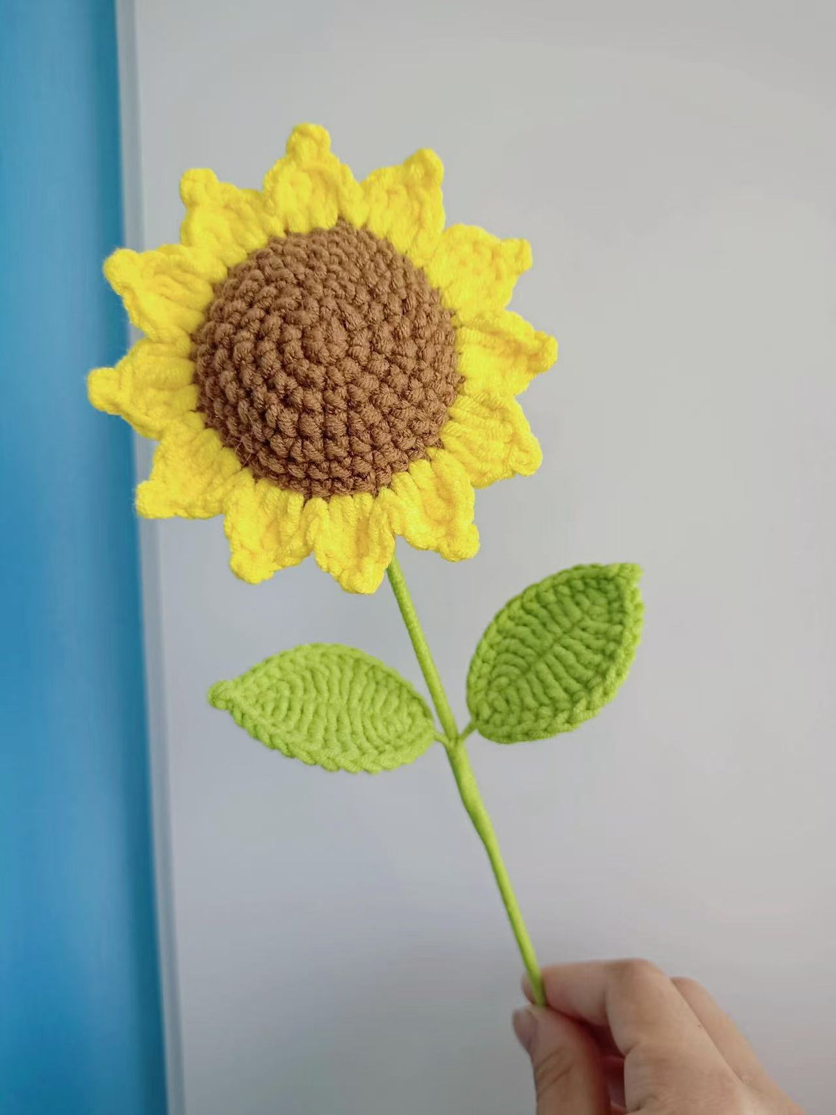Sunflower Crochet Flower Stem CF-011