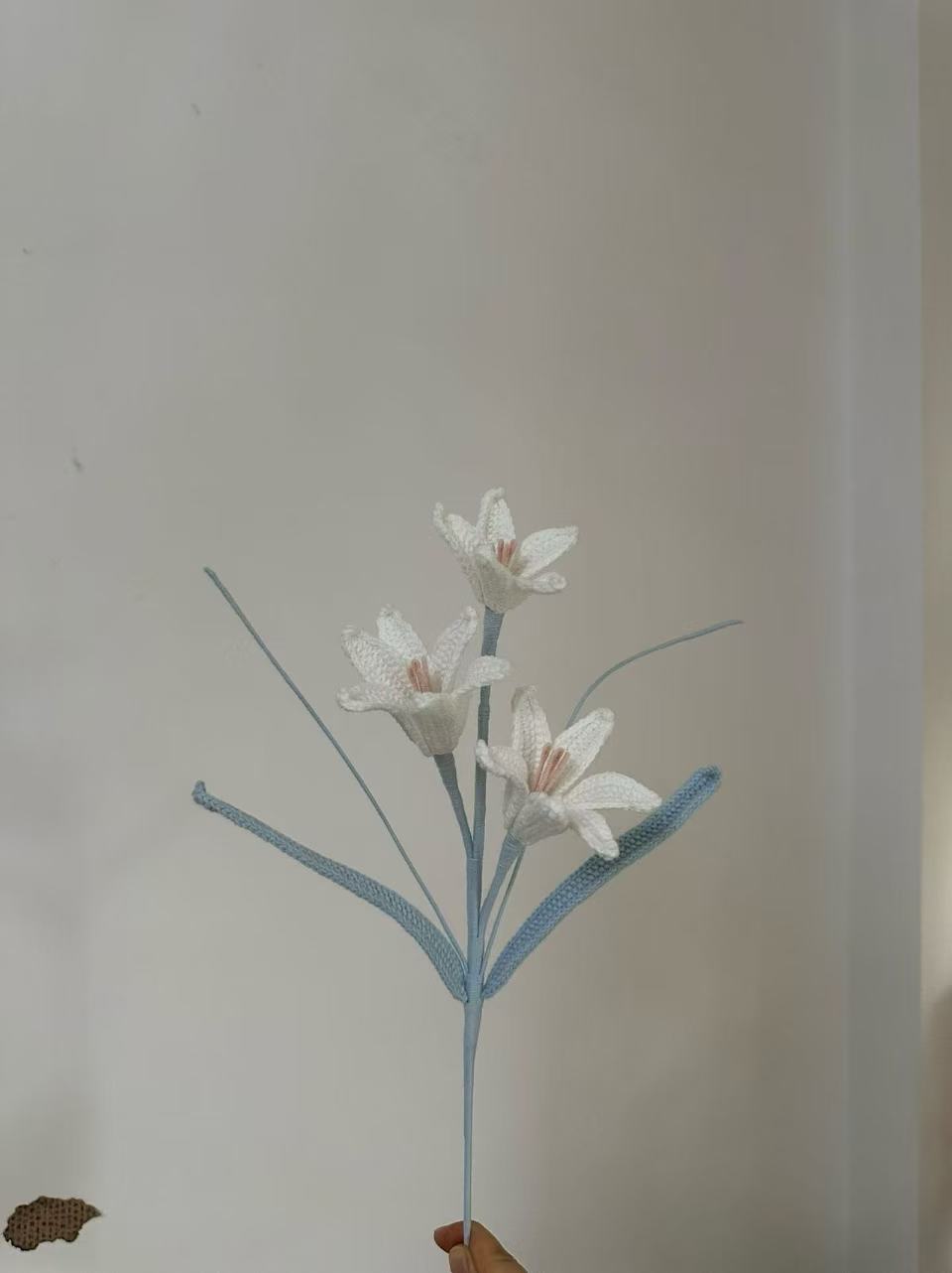 Rain Lily Crochet Flower Stem CF-023