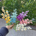 Large Lilac Crochet Flower Stem