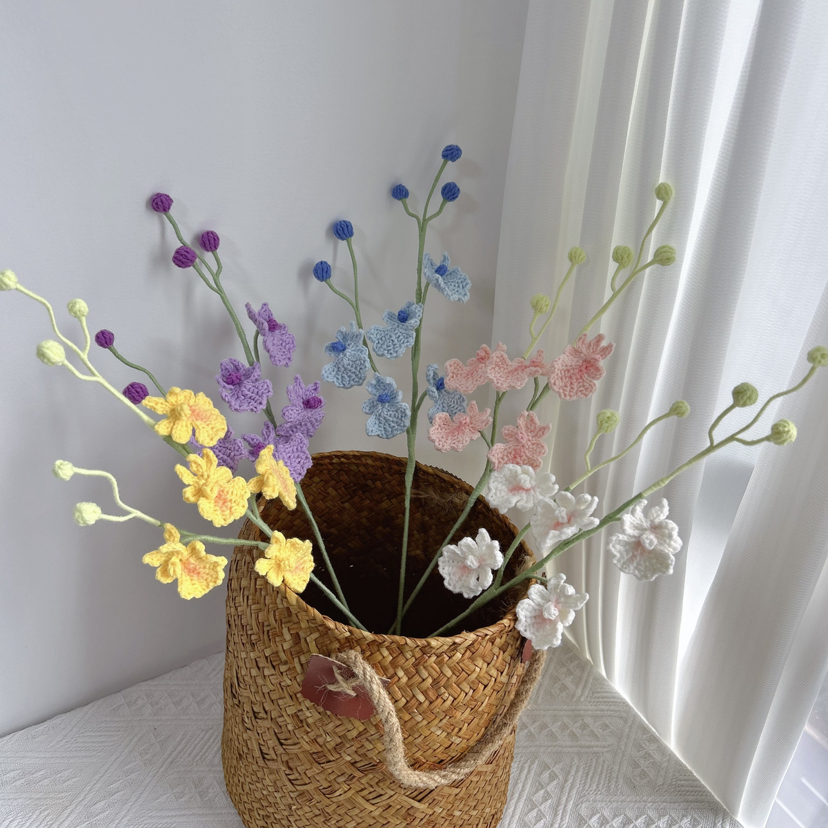 Dancing Orchid Crochet Flower Stem