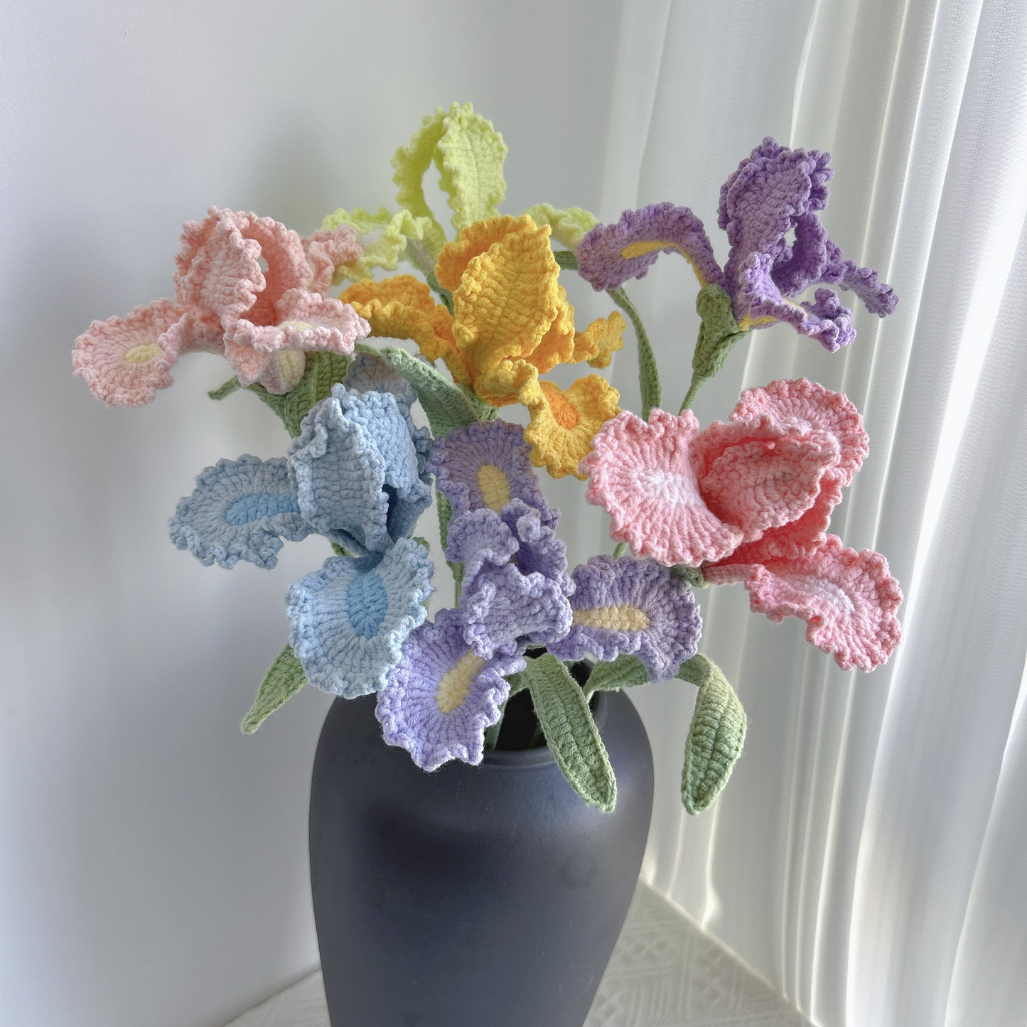 New Iris Crochet Flower Stem