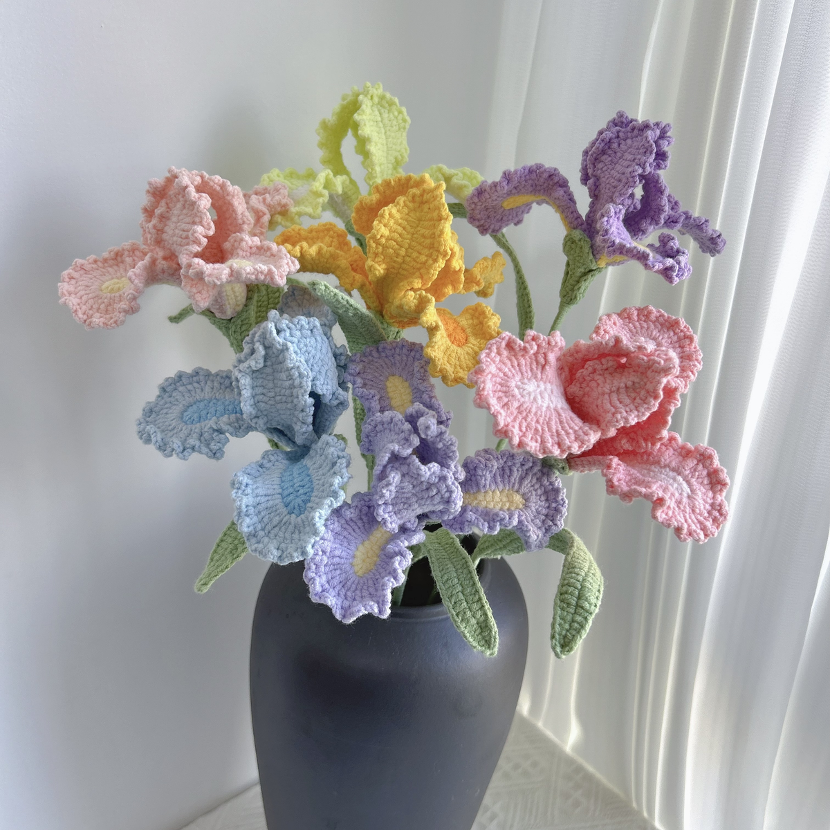 New Iris Crochet Flower Stem