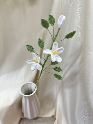 Star Jasmine Crochet Flower Stem CF-027