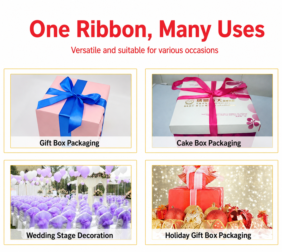 2cm Colorful Satin Ribbon