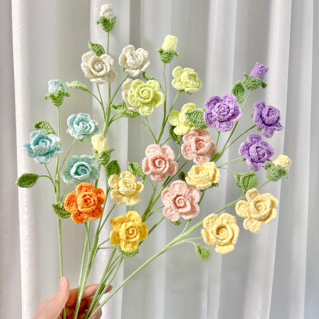 Barbie Rose Crochet Flower Stem