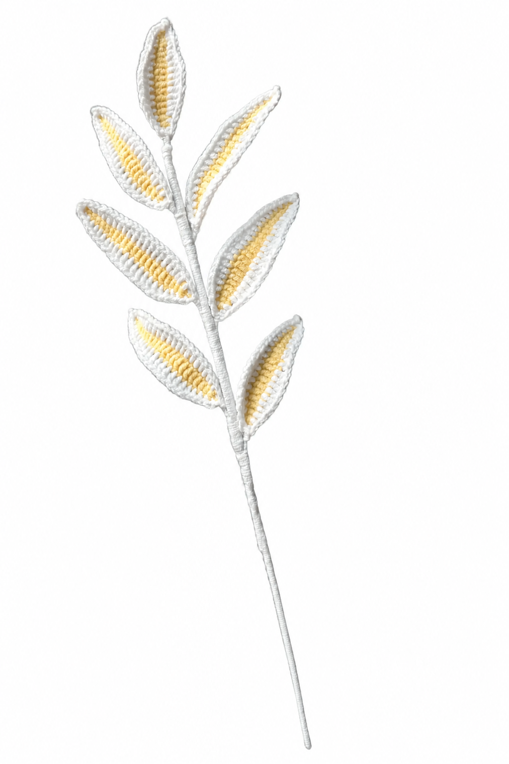 Candy Vein Leaves Crochet Flower Stem CL-017