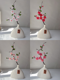 New Peach Blossom Crochet Flower Stem