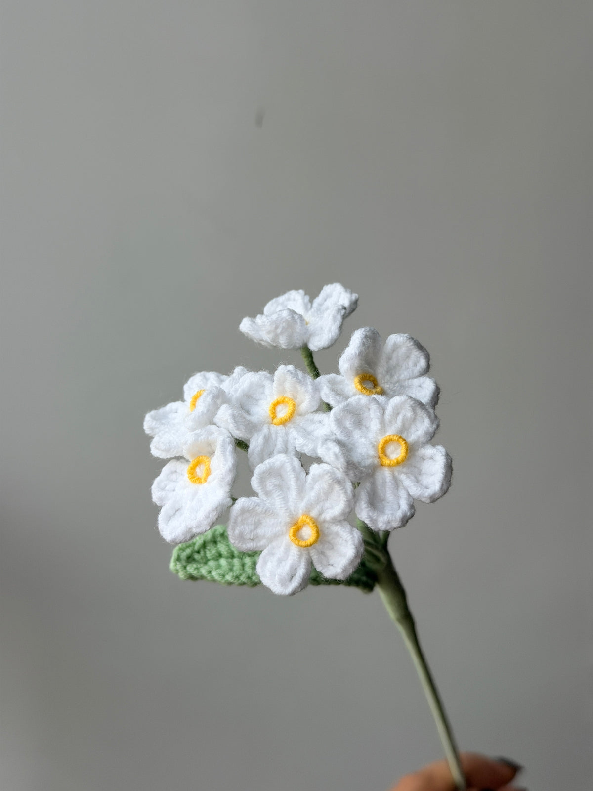 Forget me not Crochet Flower Stem CF-048