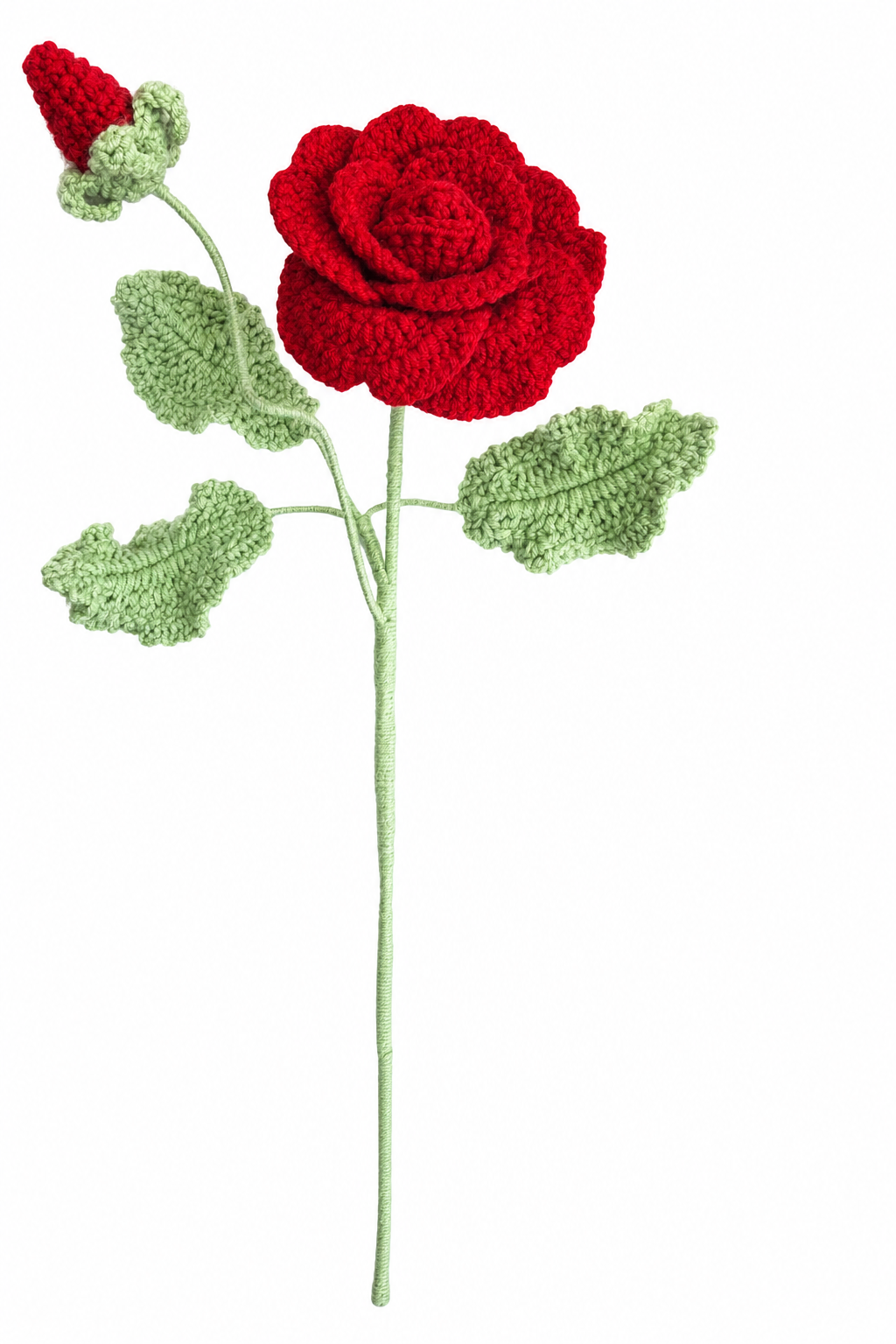 Rosa Crochet Flower Stem CF-008