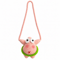 Crochet Patrick Star Keychain