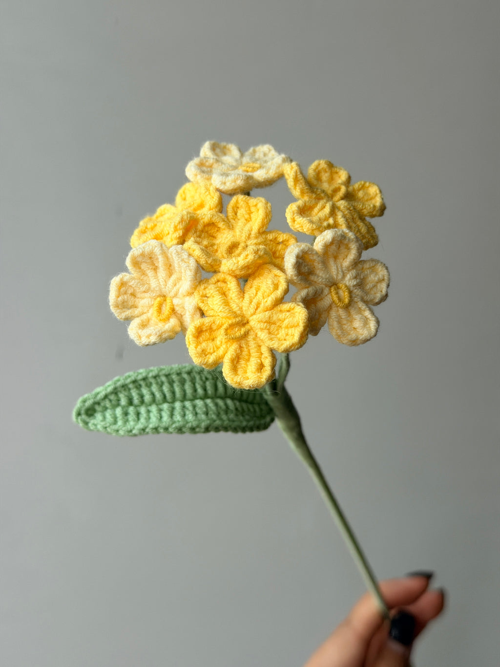 Forget me not Crochet Flower Stem CF-048