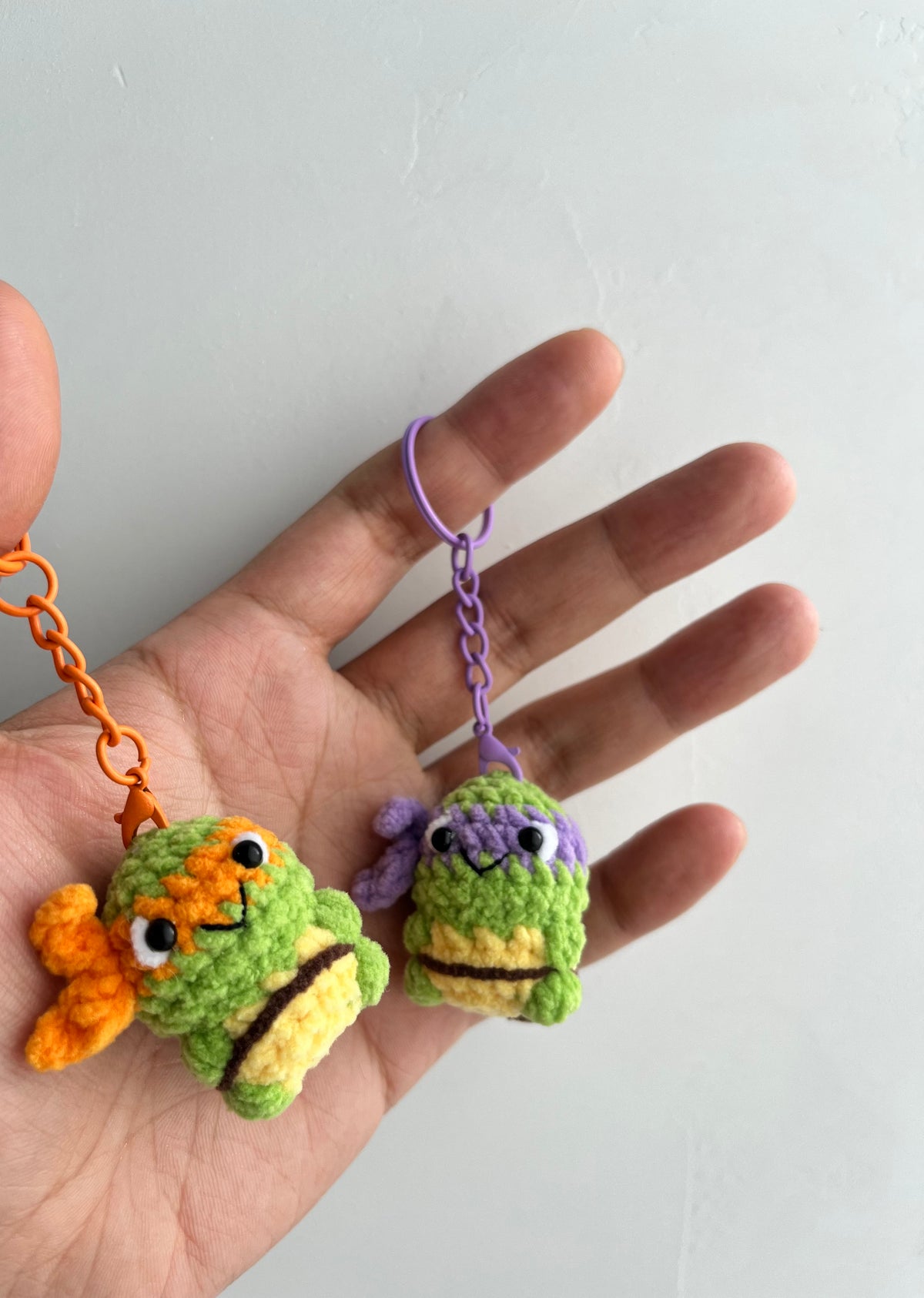 Teenage Mutant Ninja Turtles Crochet Keychains
