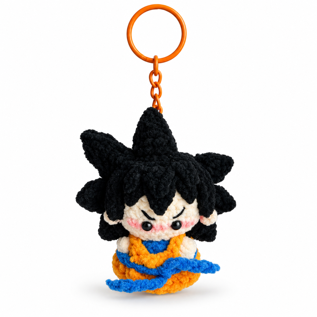 Dragon Ball Son Goku Crochet Keychain