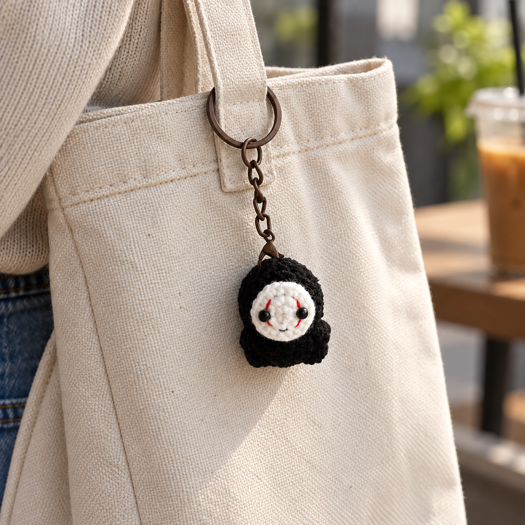 No-Face Crochet Keychain