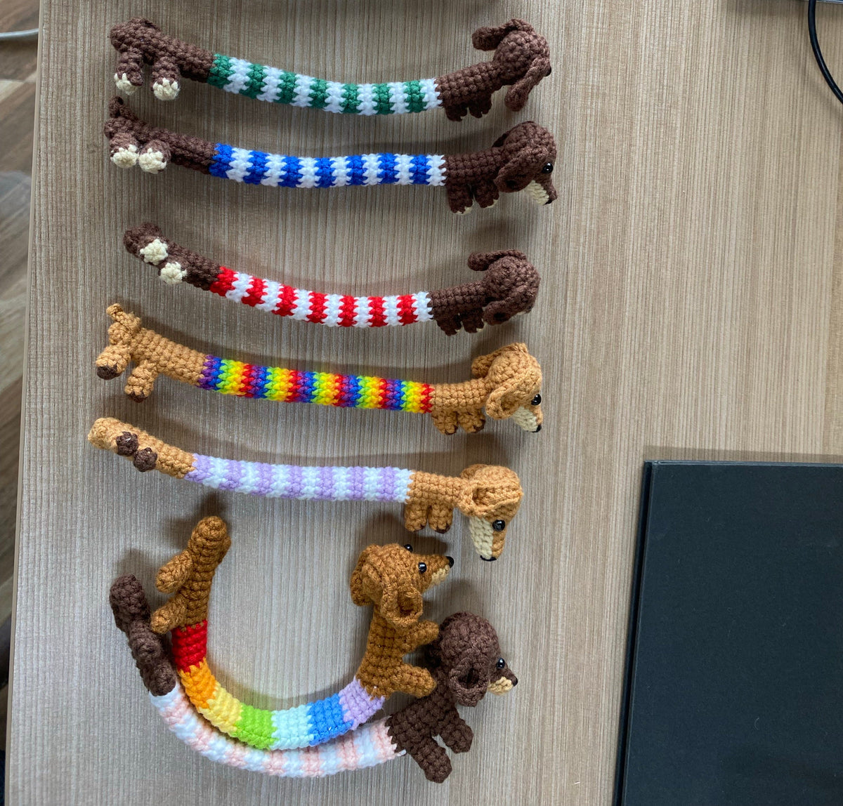 Crochet Dachshund Keychain