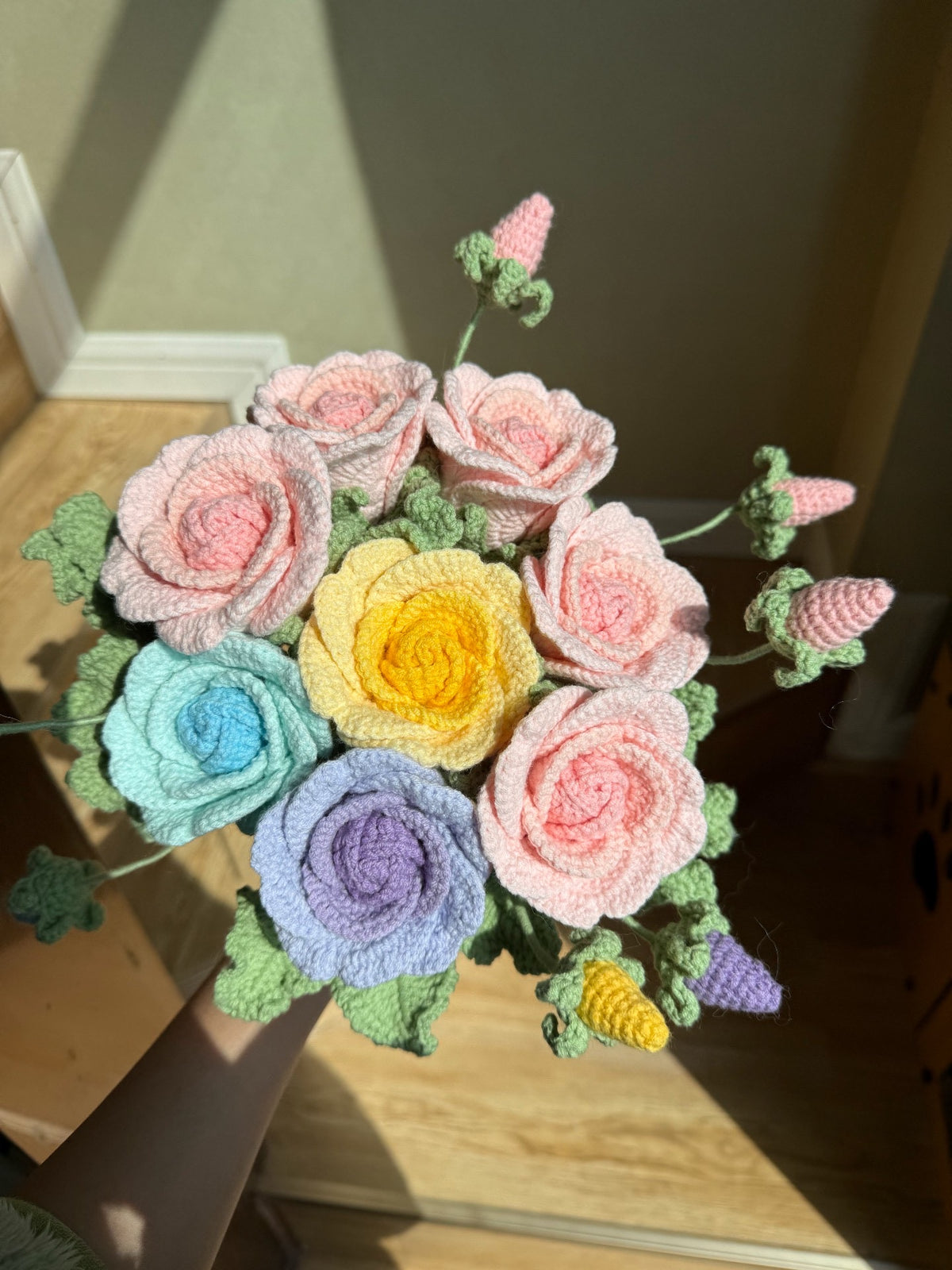 Rosa Crochet Flower Stem CF-008