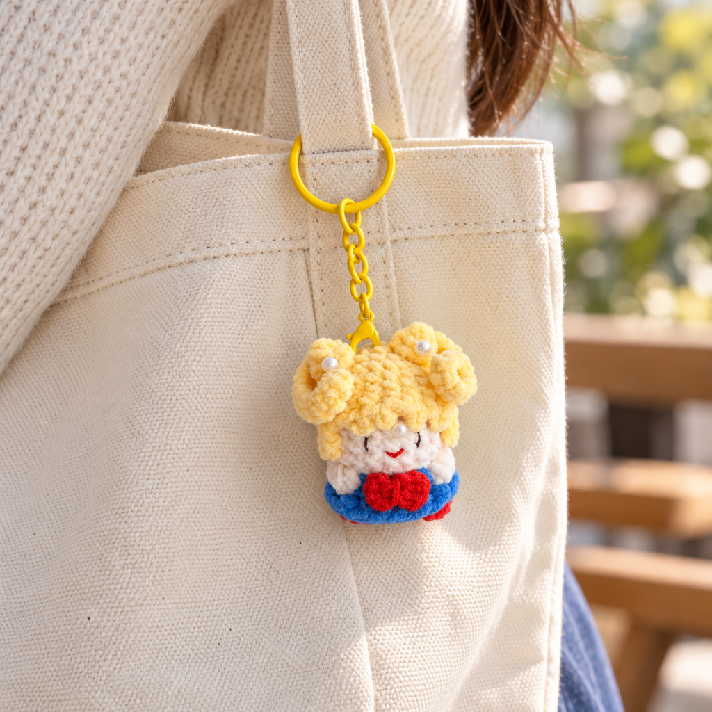 Sailor Moon Crochet Keychain