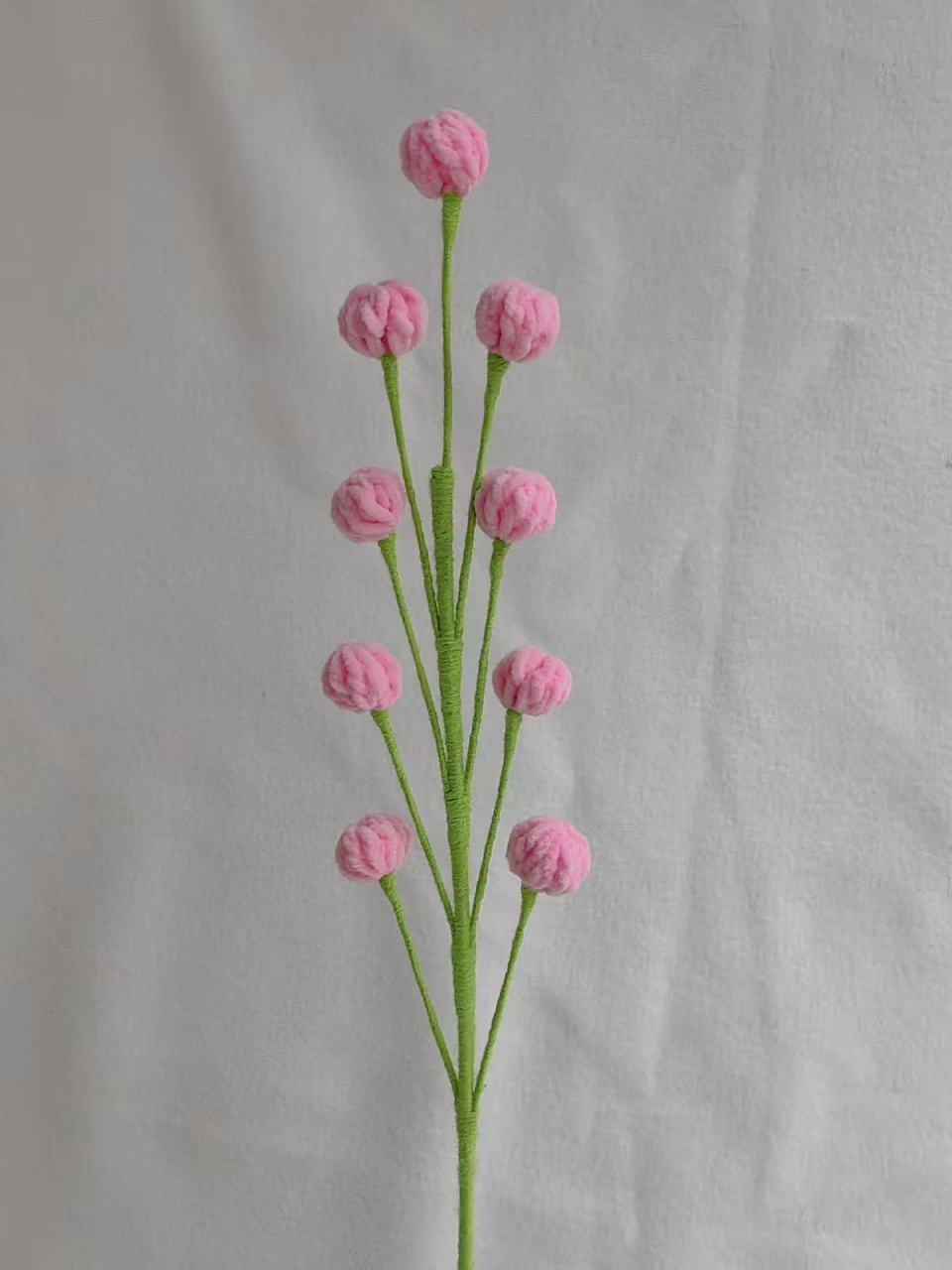 Snowberry Crochet Flower Stem CF-046