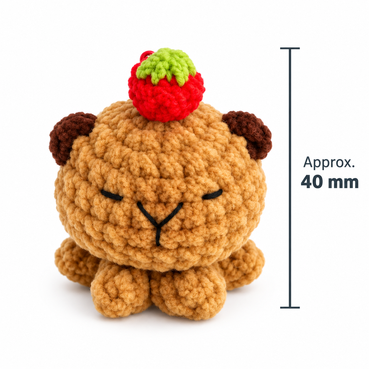 Crochet Octopus Capybara Keychain