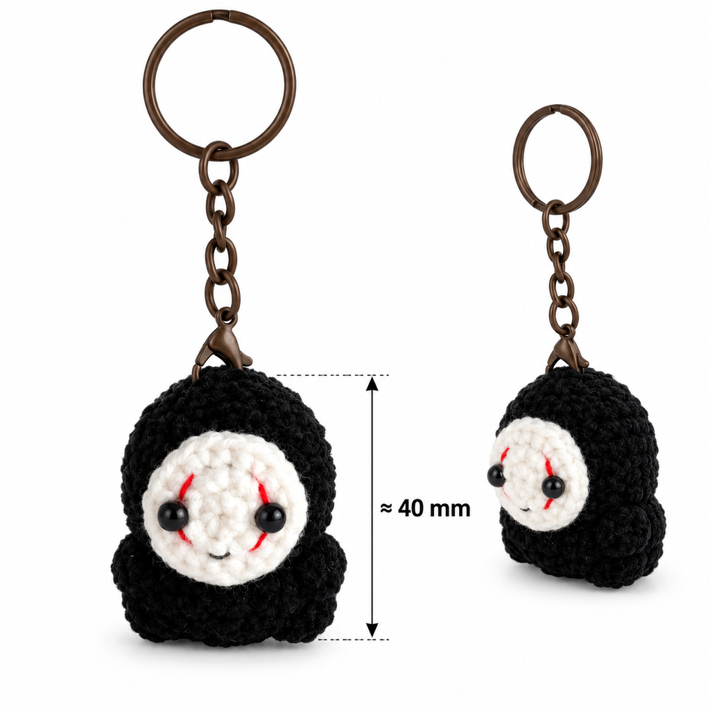 No-Face Crochet Keychain