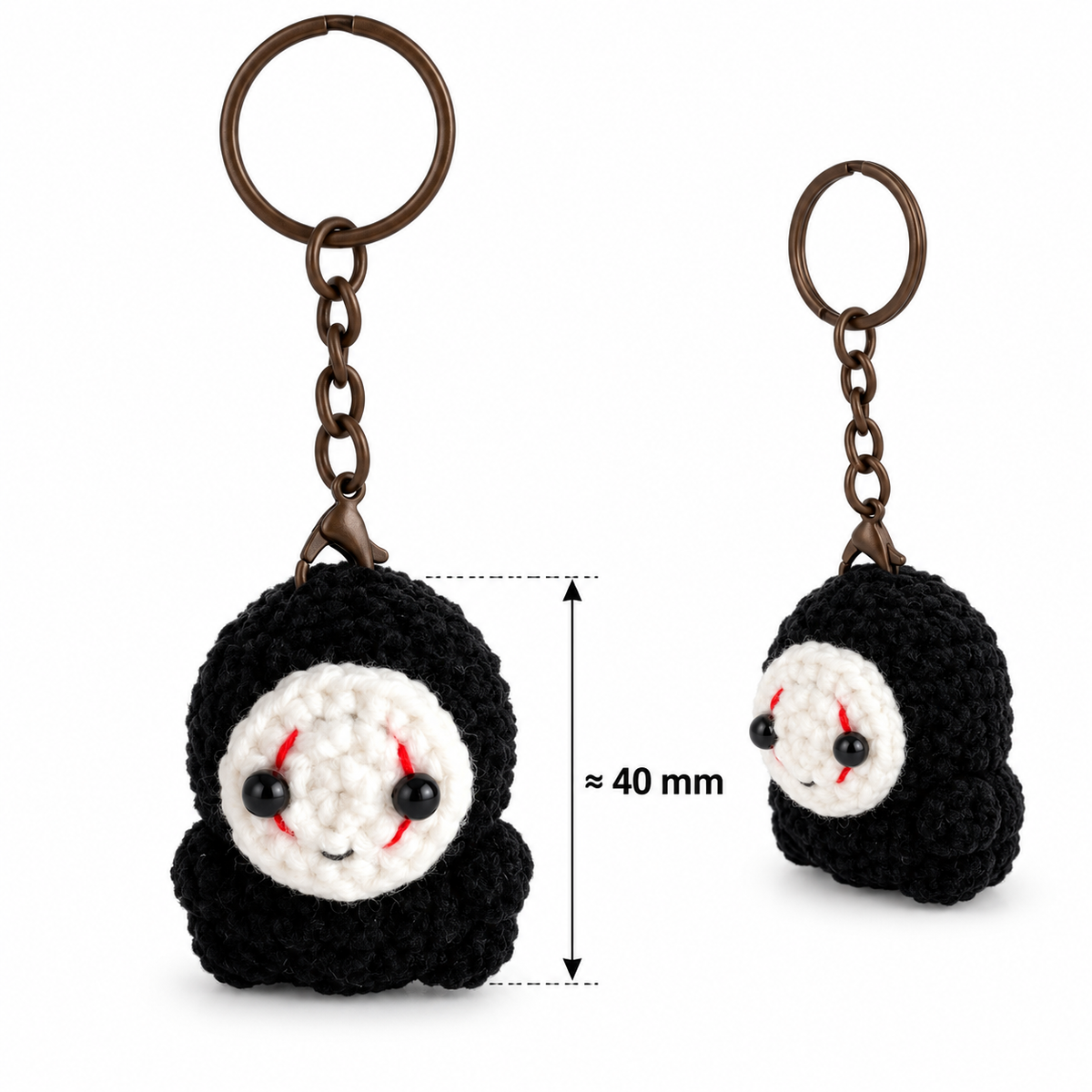 No-Face Crochet Keychain