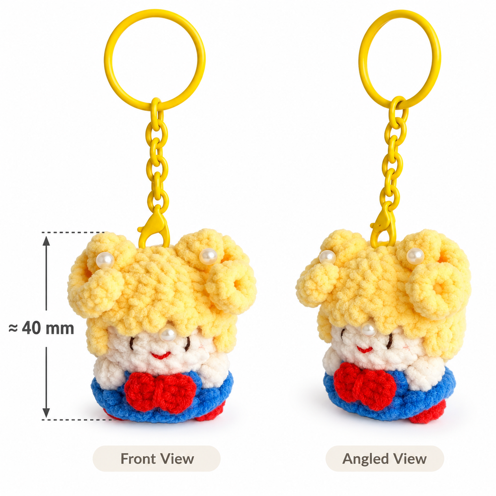 Sailor Moon Crochet Keychain