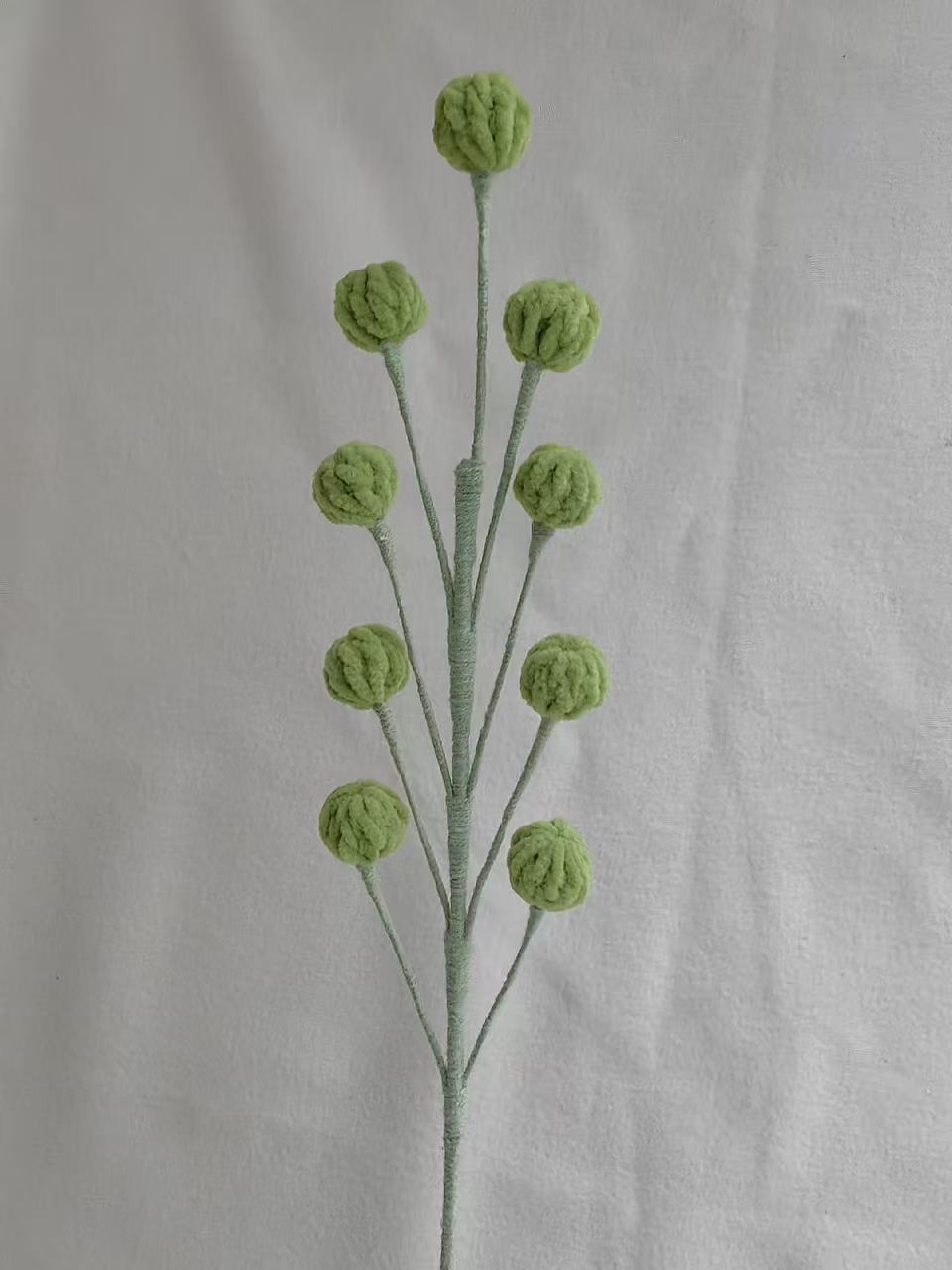 Snowberry Crochet Flower Stem CF-046
