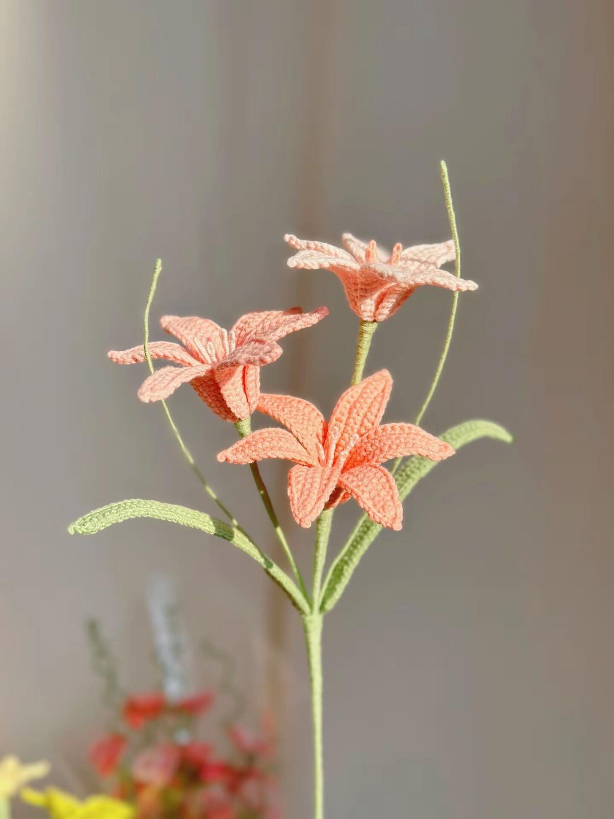 Rain Lily Crochet Flower Stem CF-023