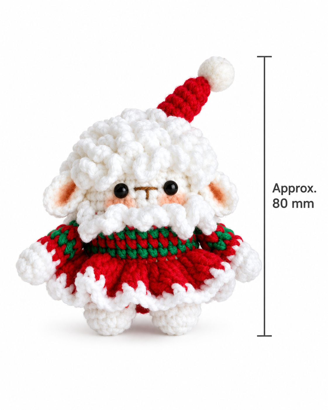 Crochet Christmas Couple Dolls Keychain