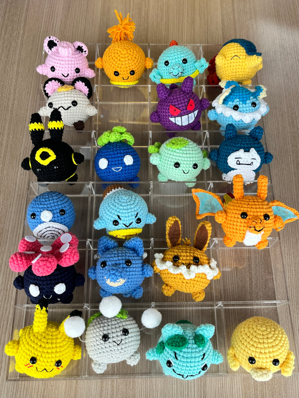 Crochet Pokémon Character Keychains