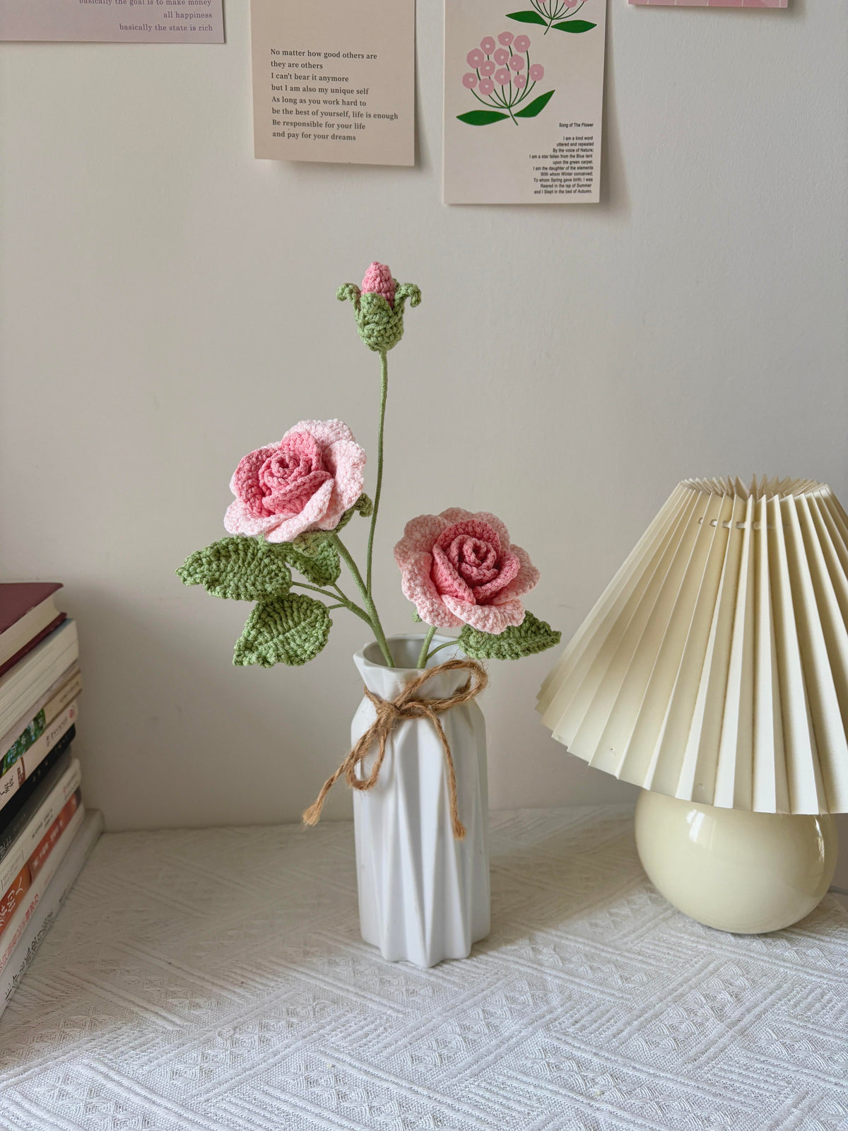 Rosa Crochet Flower Stem CF-008
