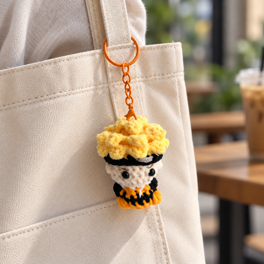 Naruto Anime Characters Crochet Keychain