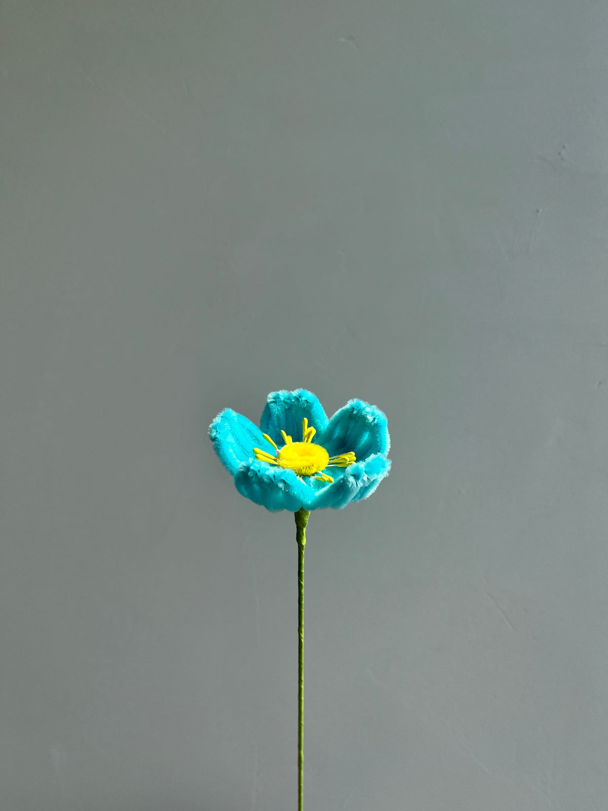 Regular Poppy Pipe Cleaner Flower