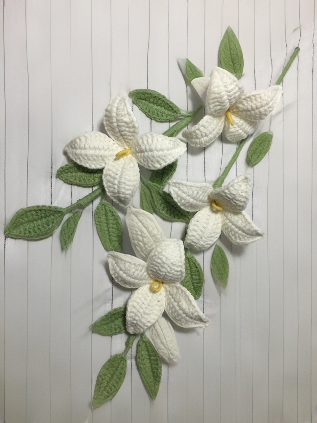Forsythia Crochet Flower Stem