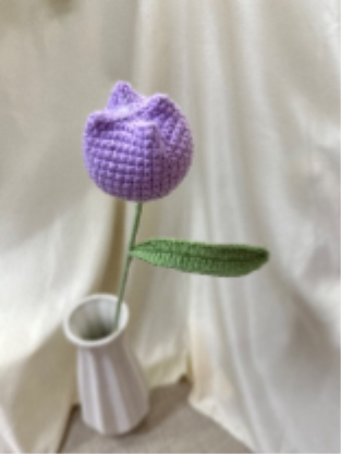 Crochet Tulip Flower Stem CF-020/CF-021