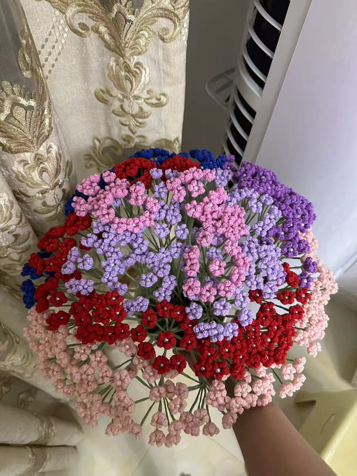 Baby Breath Crochet Flower Stem