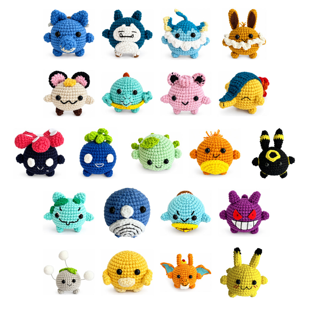 Crochet Pokémon Character Keychains