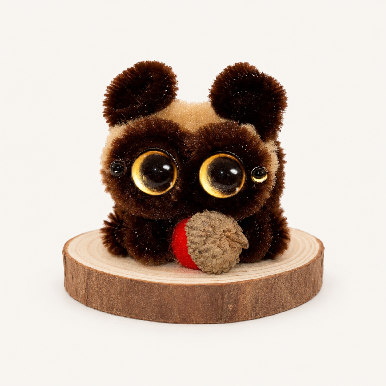 Lucas Bunny Costume Pipe Cleaner Jumping Spider Handmade Desk Ornament