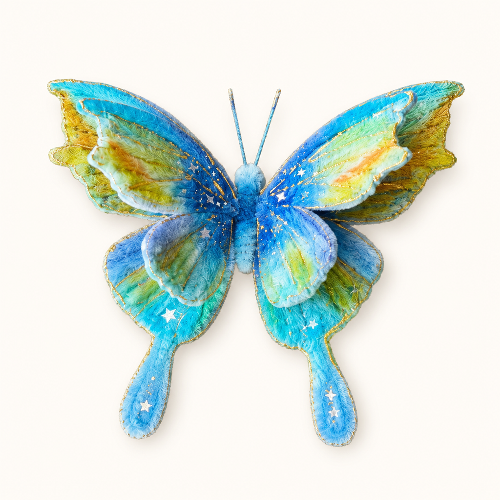 Handmade Pipe Cleaner Butterfly Brooch | Custom Colour Unique Gift & Hair Accessory