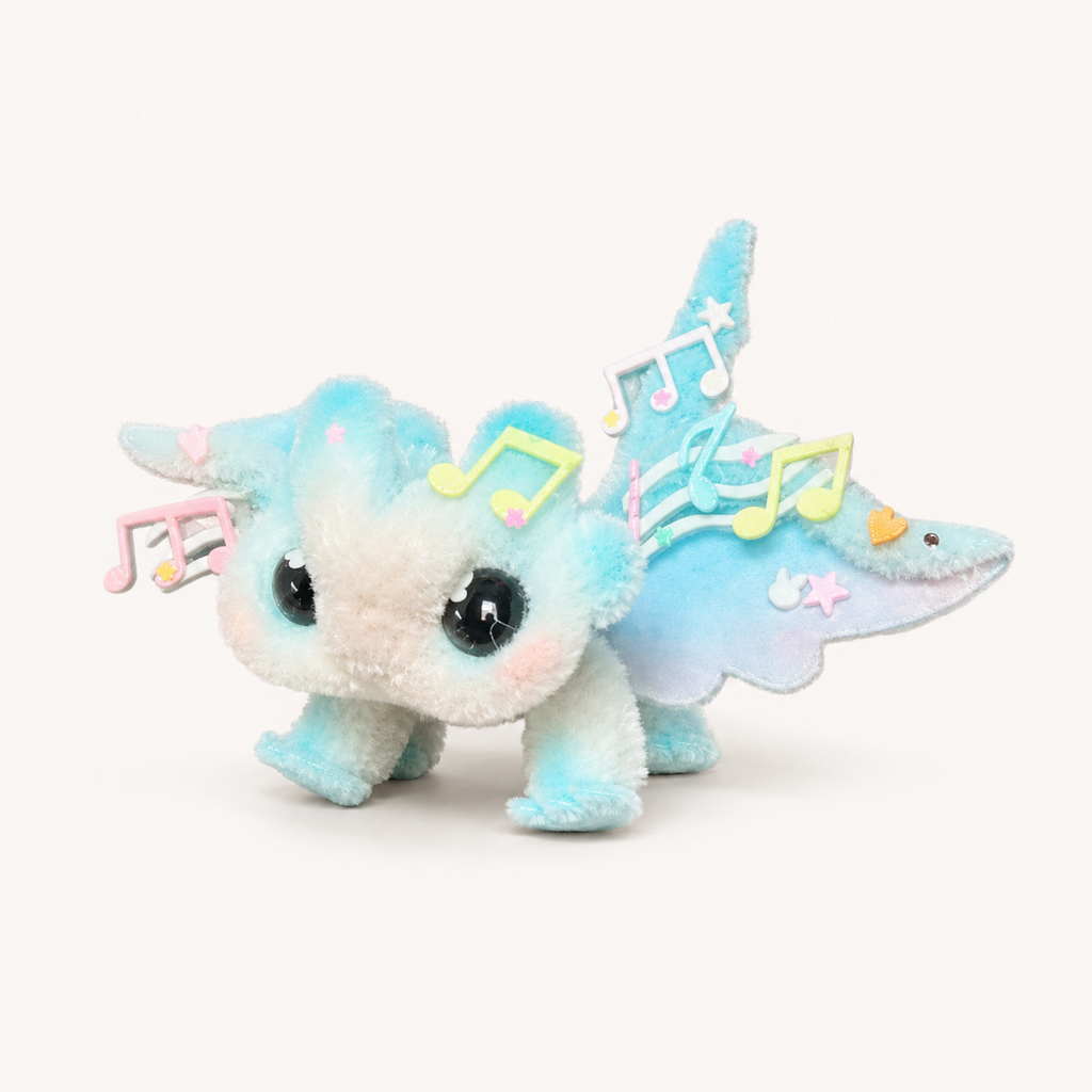 Musical Note Poseable Mini Pipe Cleaner Dragon Handmade Gift