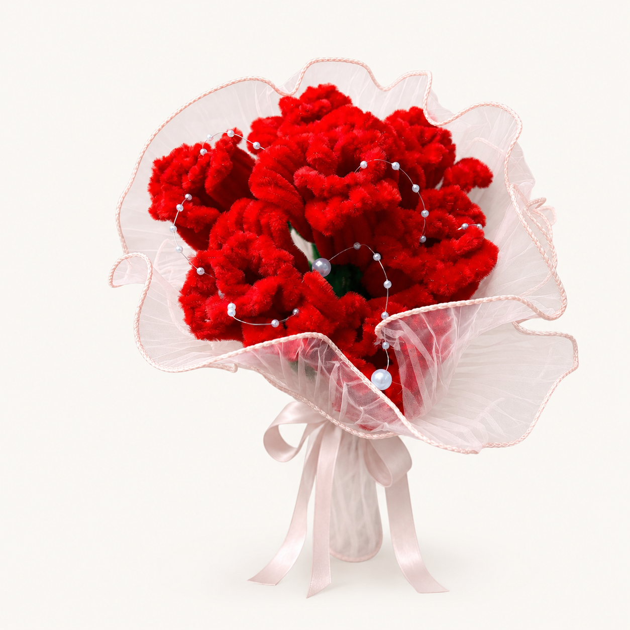 Pipe Cleaner Rose DIY Kit 7 Blossoms Forever Flower Gift
