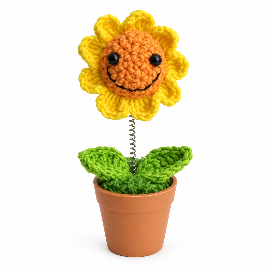 Crochet Fantasy Plant Pot Characters