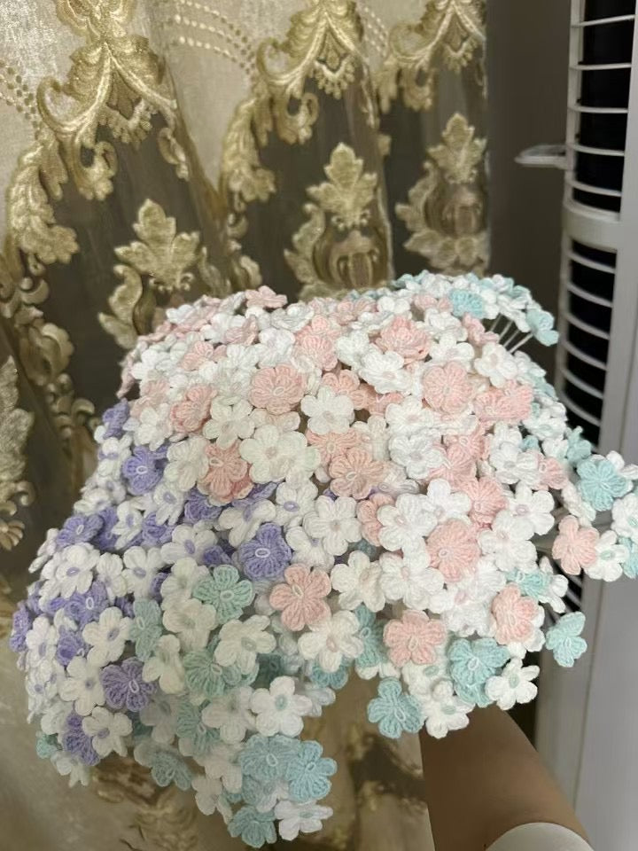 Forget me not Crochet Flower Stem CF-048