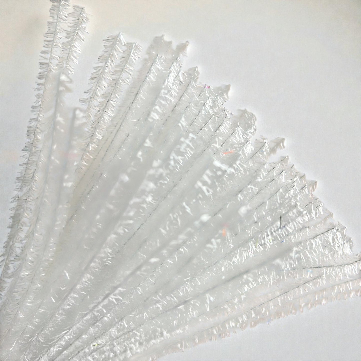 100Pcs 6mm Glitter Pipe Cleaners Sparkly Chenille Stems 30cm 22 Colors