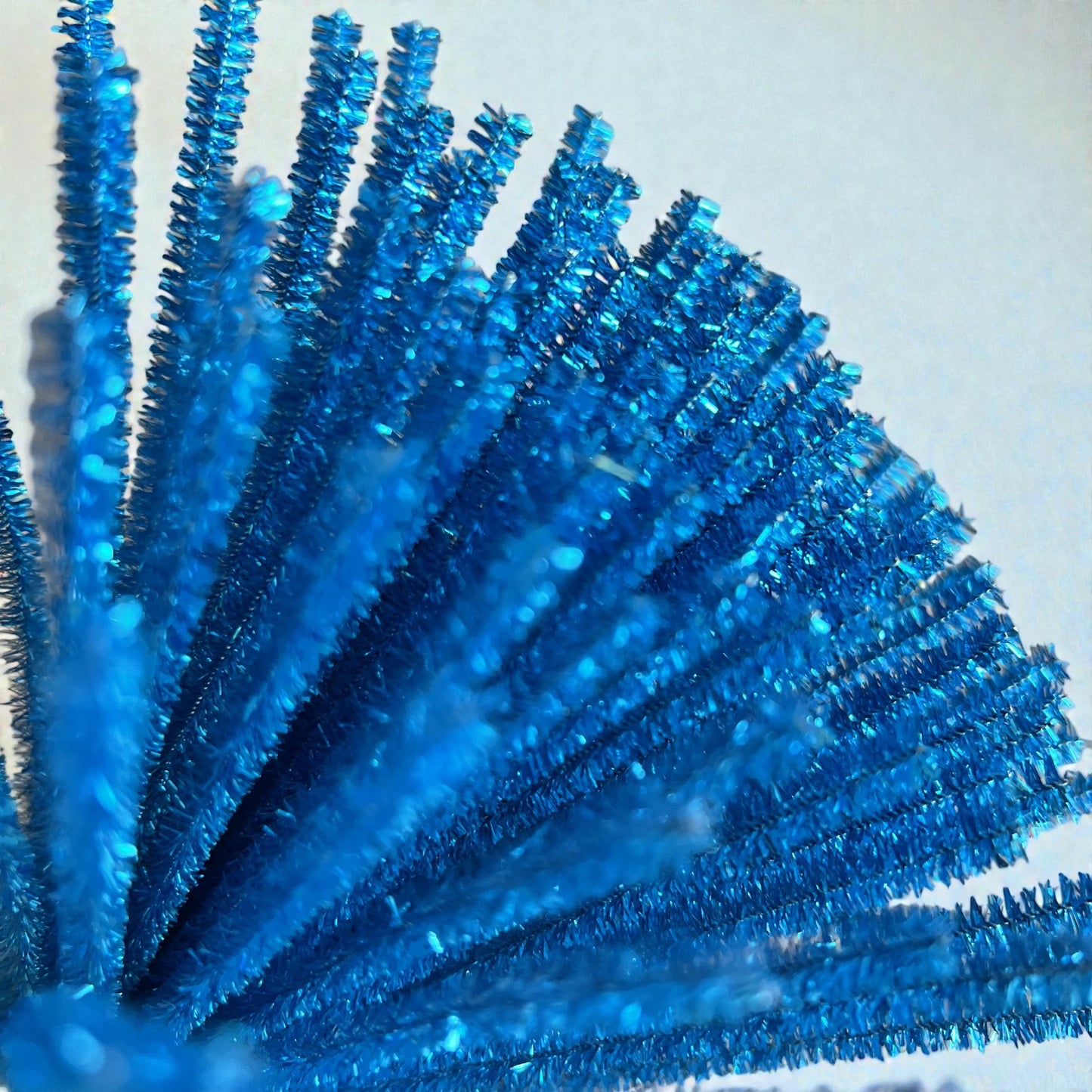 100Pcs 6mm Glitter Pipe Cleaners Sparkly Chenille Stems 30cm 22 Colors