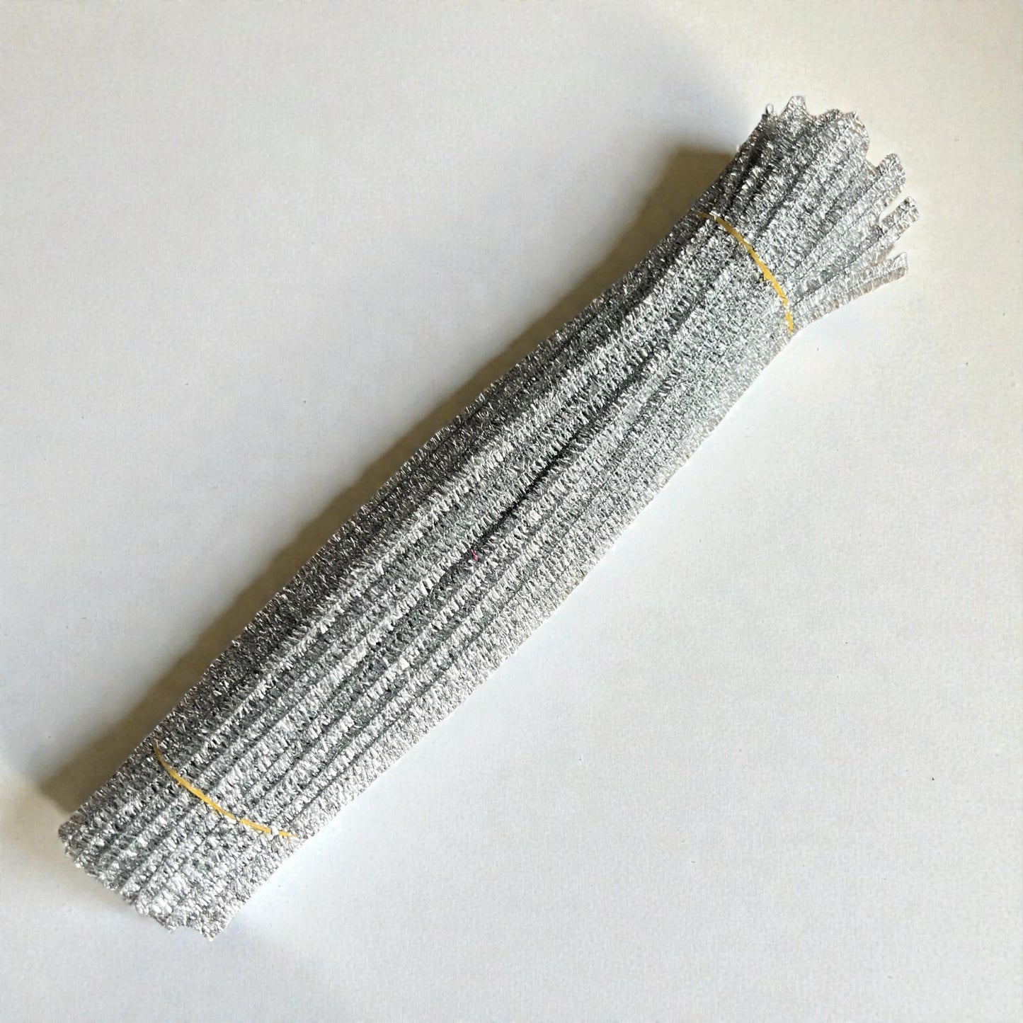 100Pcs 6mm Glitter Pipe Cleaners Sparkly Chenille Stems 30cm 22 Colors